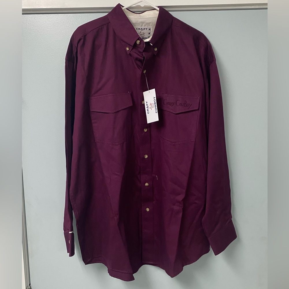 Vintage Crazy Cowboy  Button Up Western Shirt Men’s Size XXL